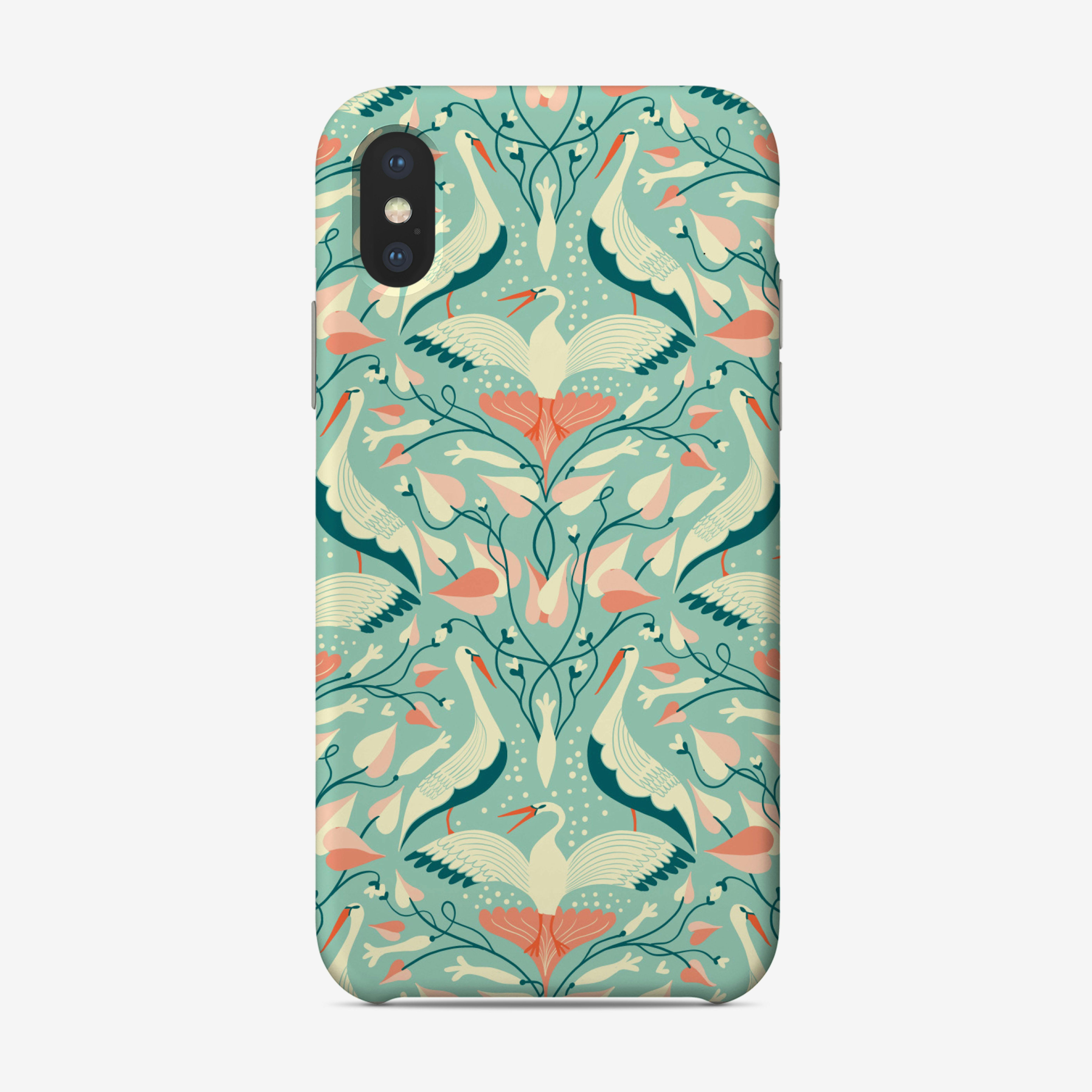 Stork Net Art Deco Phone Case